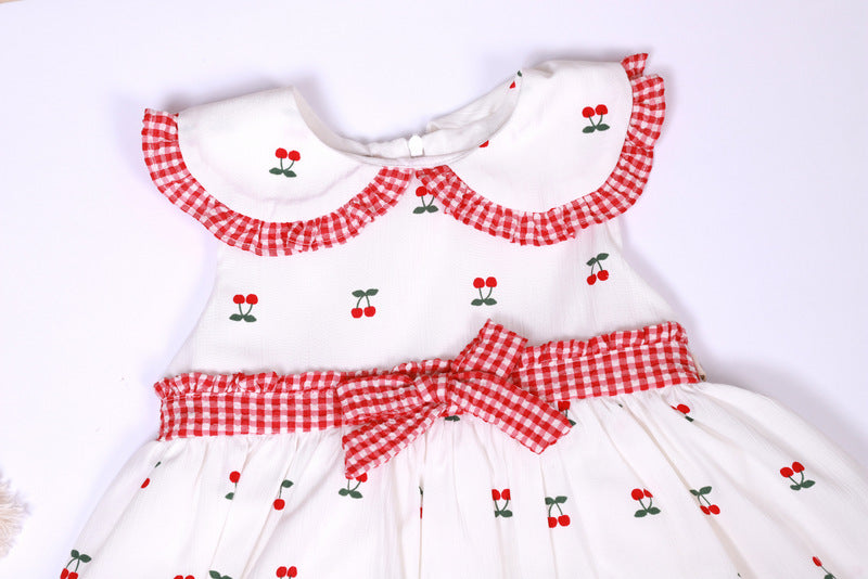 Cherry Dress | Kirazlı Yazlık Elbise