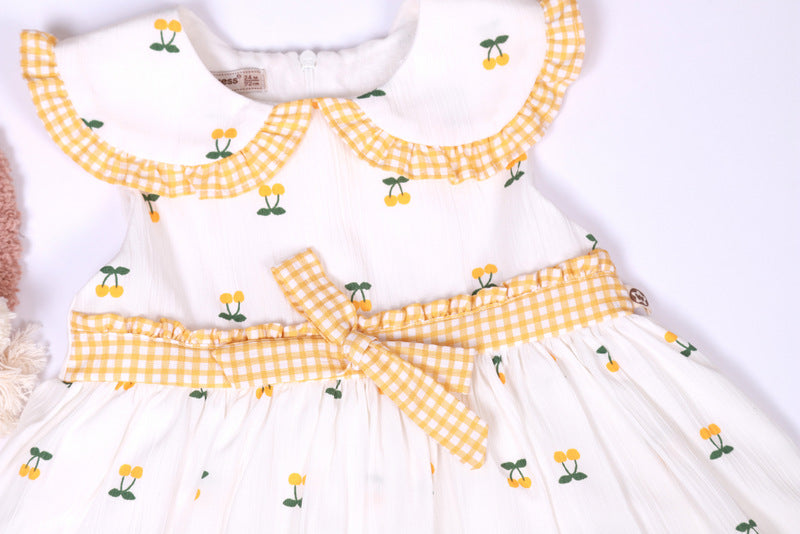 Cherry Dress | Kirazlı Yazlık Elbise