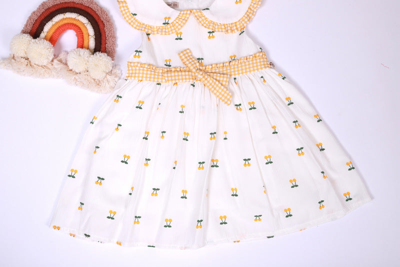 Cherry Dress | Kirazlı Yazlık Elbise