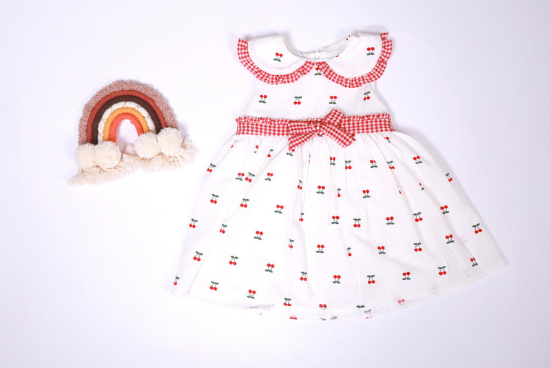 Cherry Dress | Kirazlı Yazlık Elbise