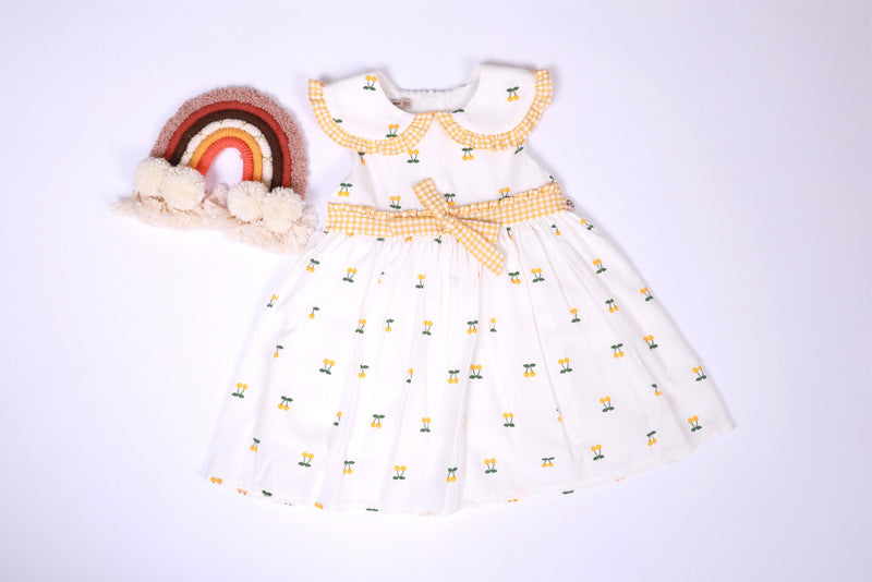 Cherry Dress | Kirazlı Yazlık Elbise